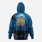 Custom Halloween Cronulla-Sutherland Sharks Zip Hoodie Spooky Australia Mascot Rugby