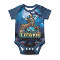 Custom Halloween Gold Coast Titans Baby Onesie Spooky Australia Mascot Rugby