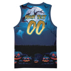 Custom Halloween Gold Coast Titans Basketball Jersey Spooky Australia Mascot Rugby