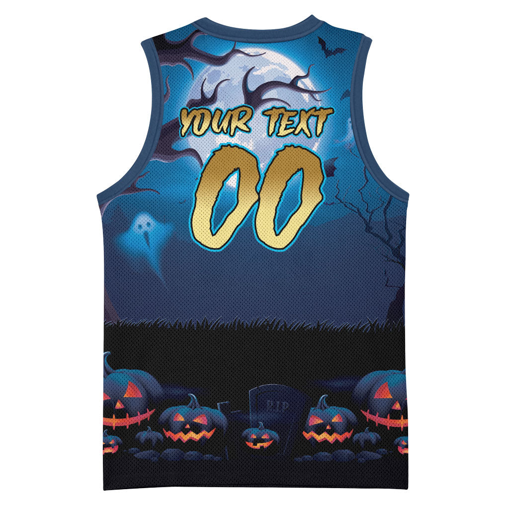 Custom Halloween Gold Coast Titans Basketball Jersey Spooky Australia Mascot Rugby
