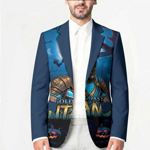 Custom Halloween Gold Coast Titans Blazer Spooky Australia Mascot Rugby