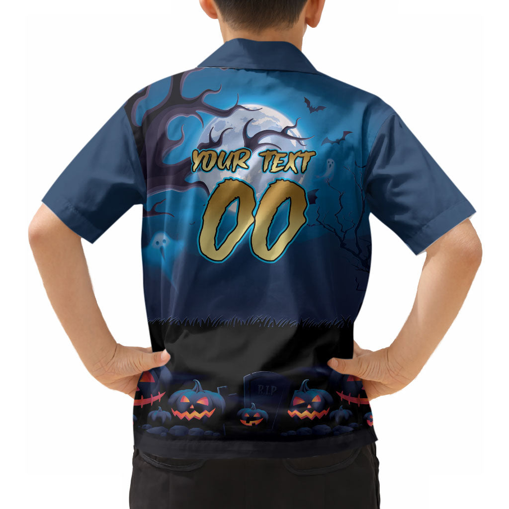 Custom Halloween Gold Coast Titans Hawaiian Shirt Spooky Australia Mascot Rugby