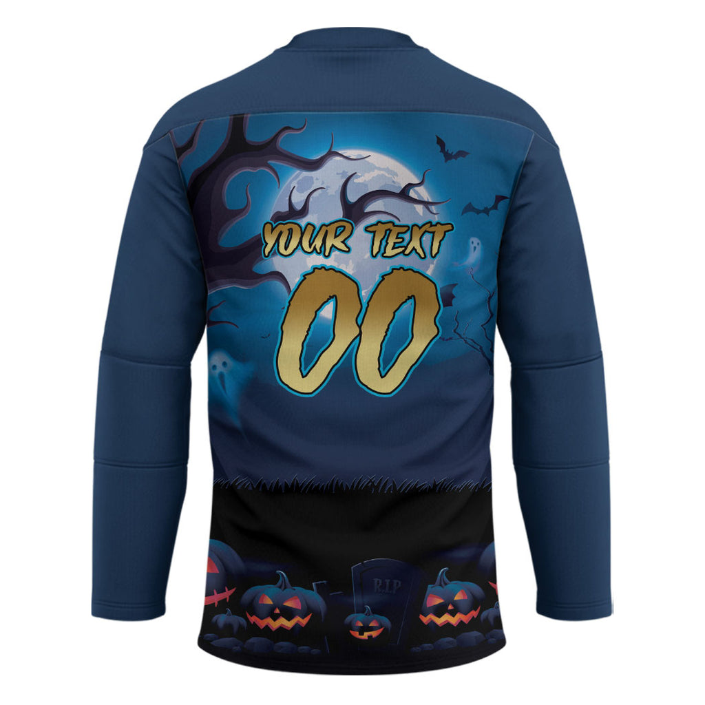 Custom Halloween Gold Coast Titans Hockey Jersey Spooky Australia Mascot Rugby