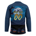 Custom Halloween Gold Coast Titans Hockey Jersey Spooky Australia Mascot Rugby
