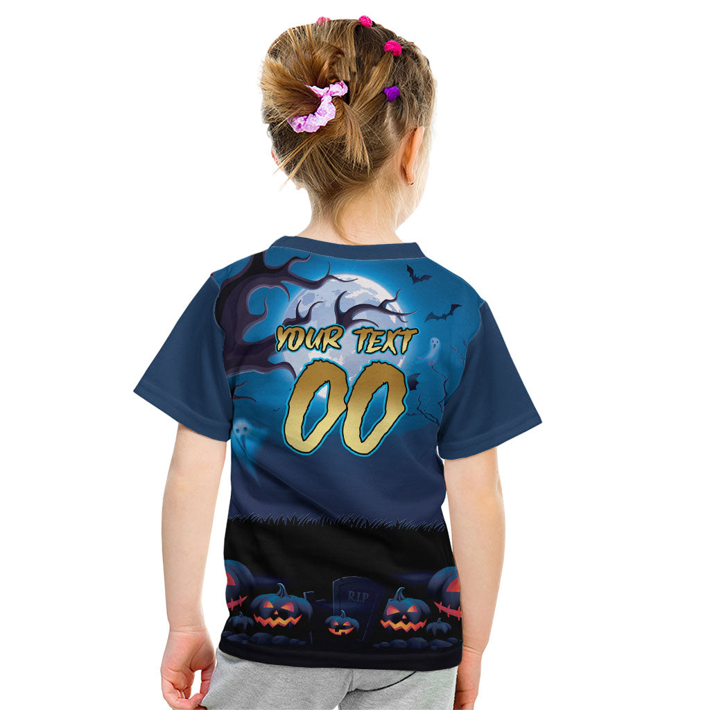 Custom Halloween Gold Coast Titans Kid T Shirt Spooky Australia Mascot Rugby