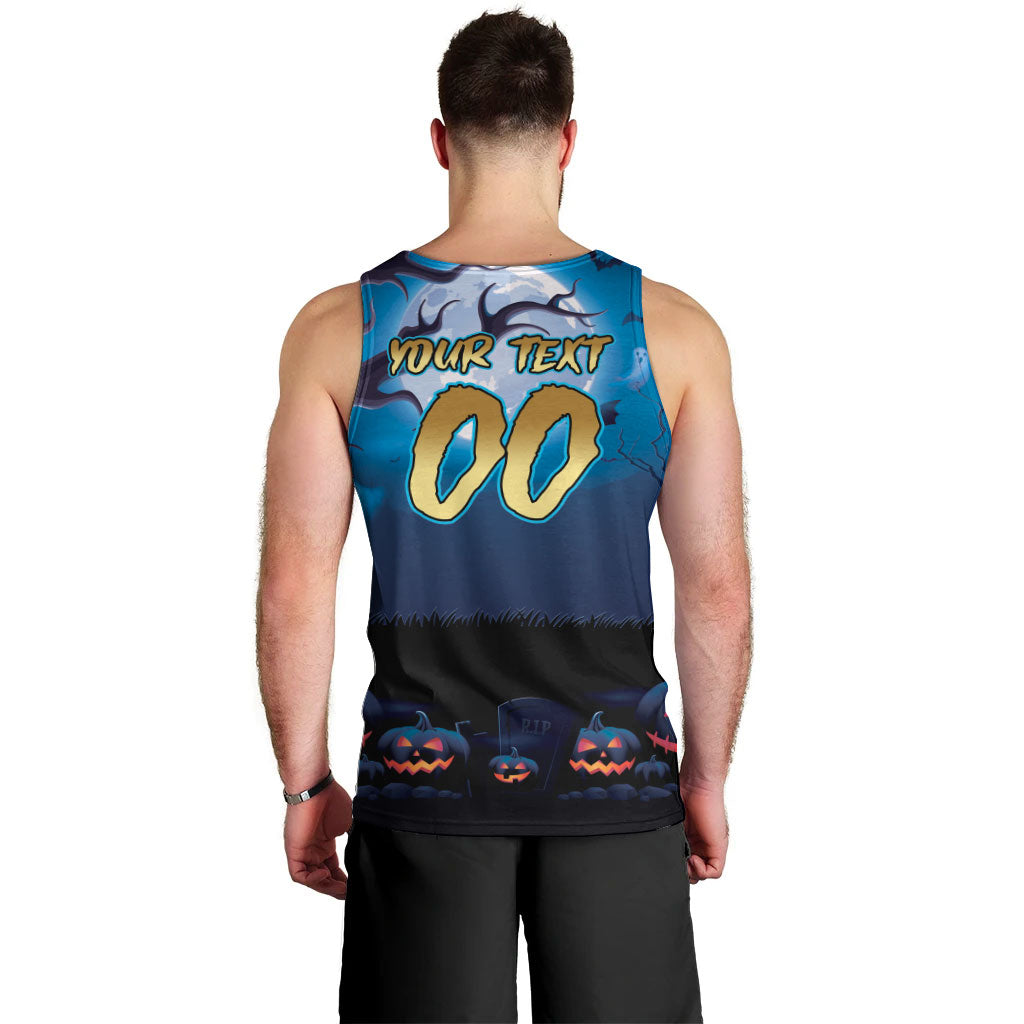 Custom Halloween Gold Coast Titans Men Tank Top Spooky Australia Mascot Rugby
