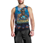 Custom Halloween Gold Coast Titans Men Tank Top Spooky Australia Mascot Rugby