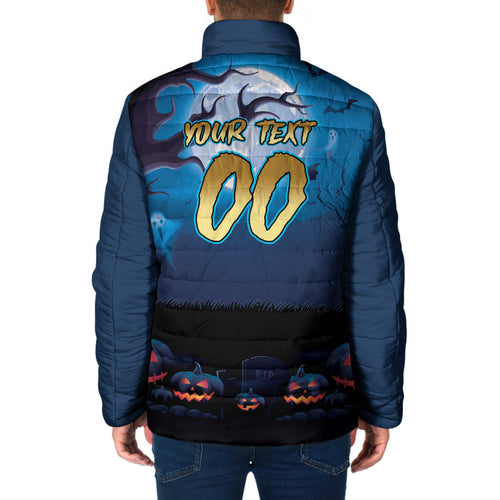 Custom Halloween Gold Coast Titans Padded Jacket Spooky Australia Mascot Rugby