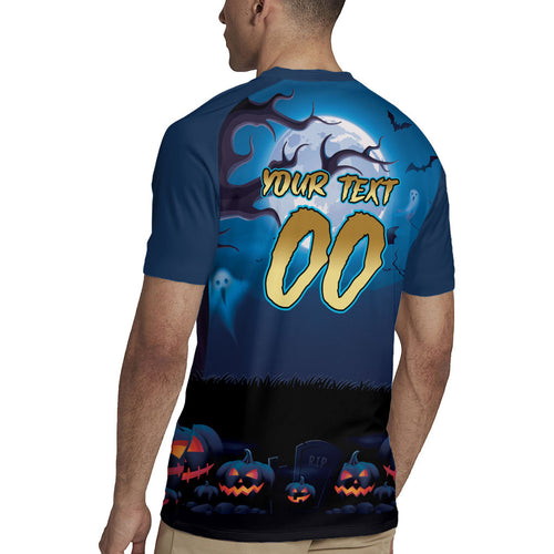 Custom Halloween Gold Coast Titans Rugby Jersey Spooky Australia Mascot Rugby