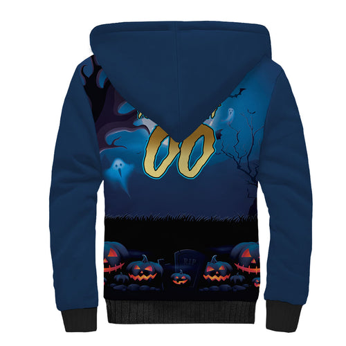 Custom Halloween Gold Coast Titans Sherpa Hoodie Spooky Australia Mascot Rugby