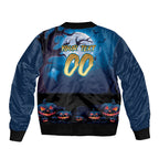 Custom Halloween Gold Coast Titans Sleeve Zip Bomber Jacket Spooky Australia Mascot Rugby