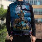 Custom Halloween Gold Coast Titans Sleeveless Puffer Jacket Spooky Australia Mascot Rugby