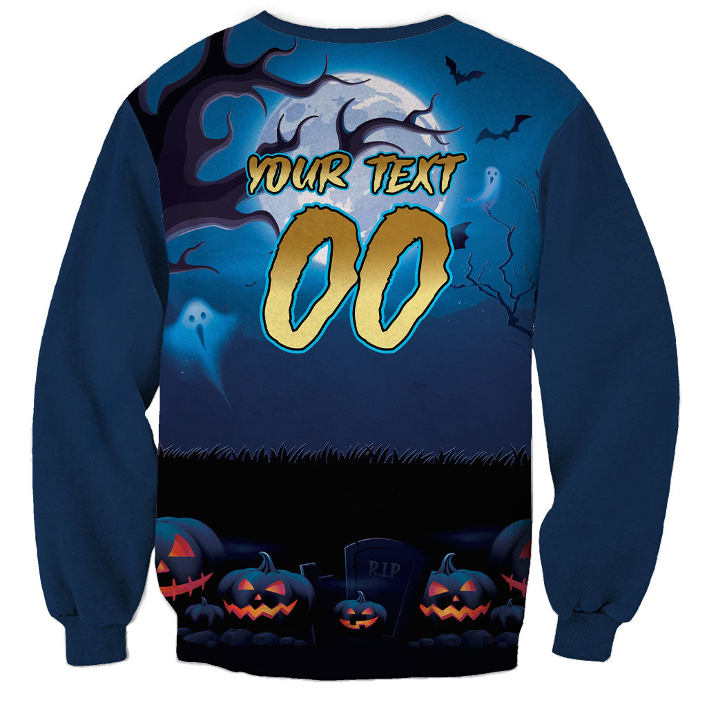 Custom Halloween Gold Coast Titans Sweatshirt Spooky Australia Mascot Rugby