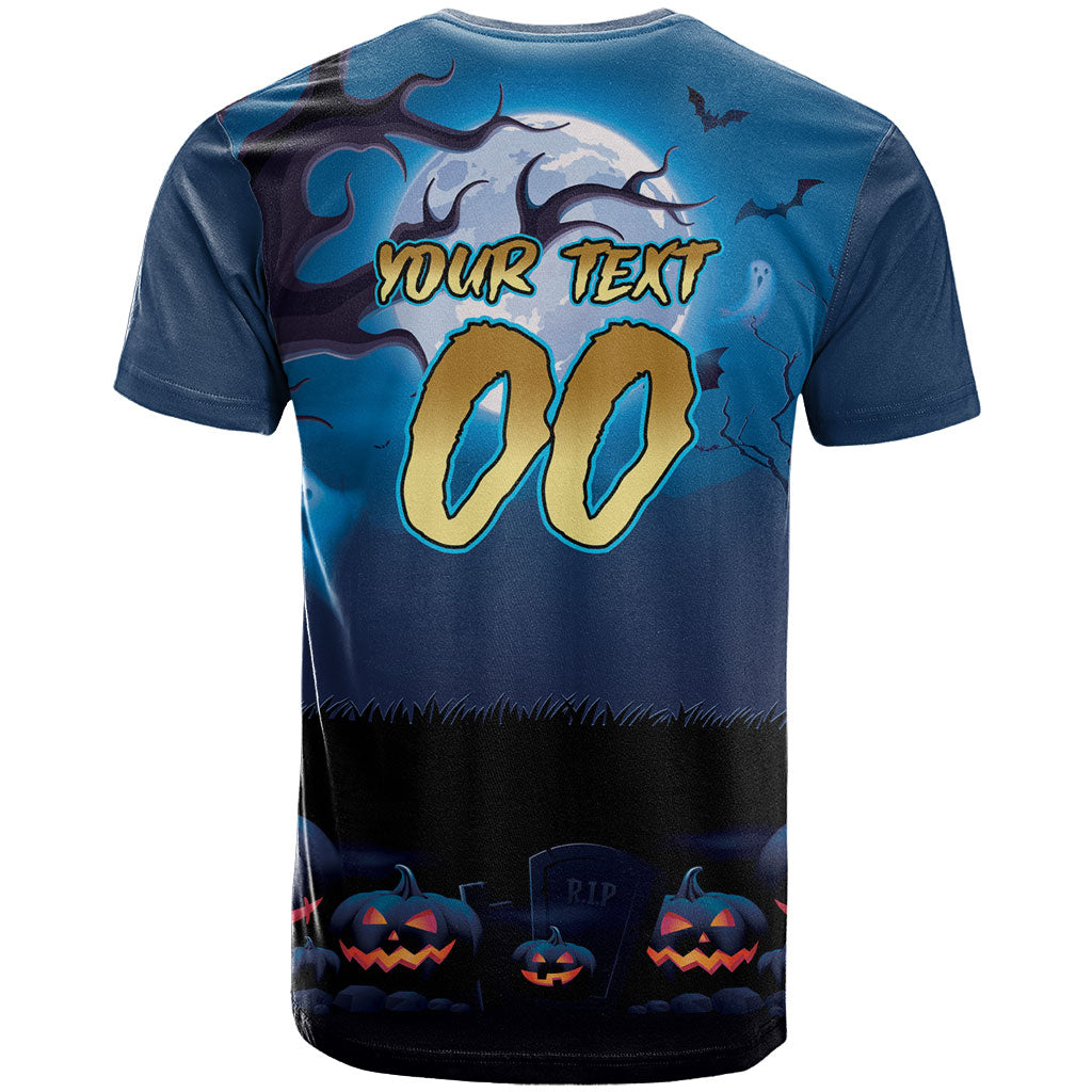 Custom Halloween Gold Coast Titans T Shirt Spooky Australia Mascot Rugby