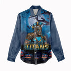 Custom Halloween Gold Coast Titans Women Casual Shirt Spooky Australia Mascot Rugby