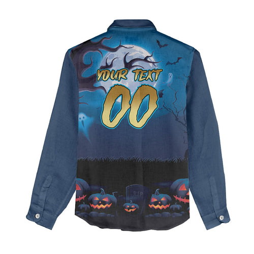 Custom Halloween Gold Coast Titans Women Casual Shirt Spooky Australia Mascot Rugby
