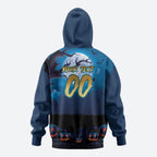 Custom Halloween Gold Coast Titans Zip Hoodie Spooky Australia Mascot Rugby