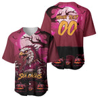 Custom Halloween Manly Warringah Sea Eagles Baseball Jersey Spooky Australia Mascot Rugby