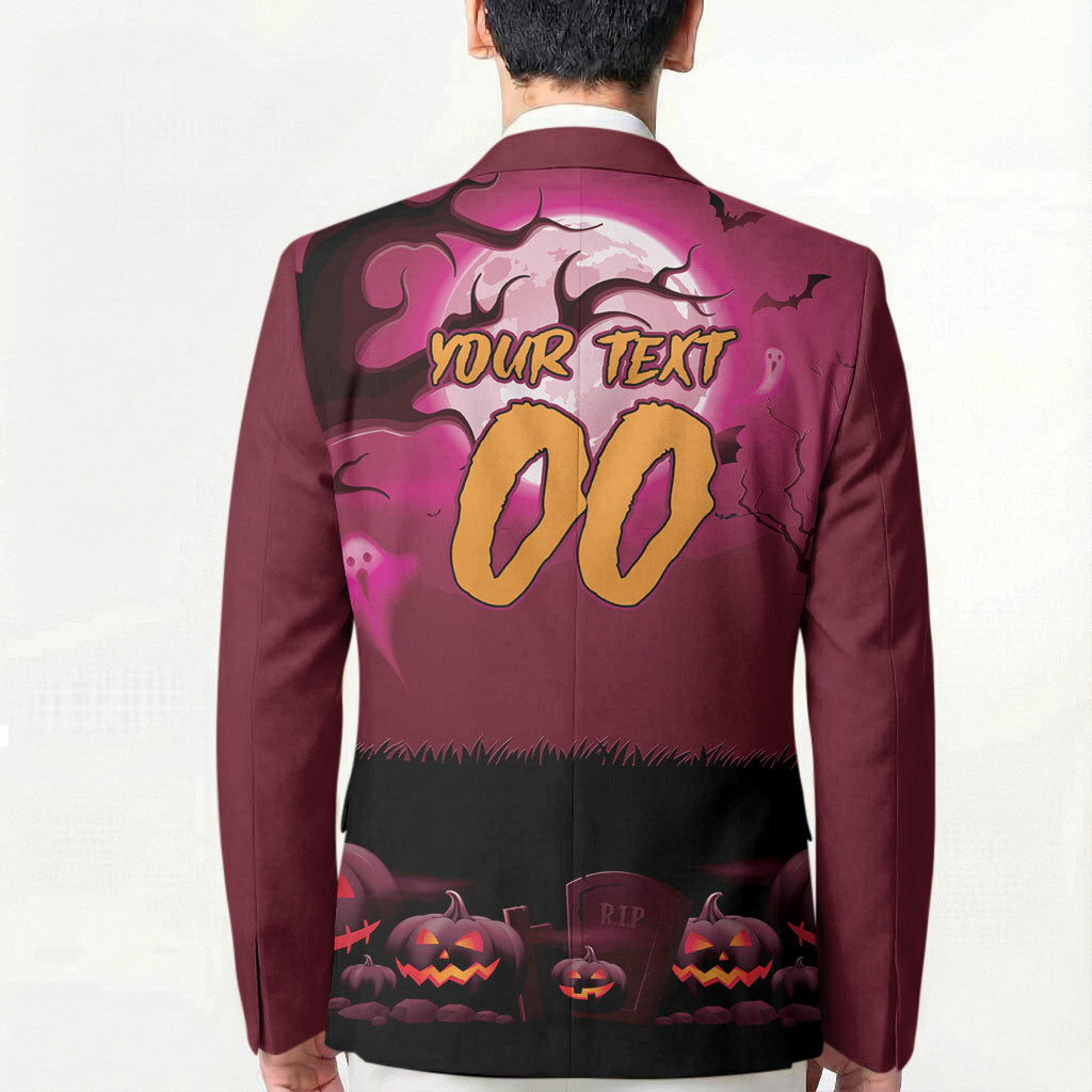 Custom Halloween Manly Warringah Sea Eagles Blazer Spooky Australia Mascot Rugby
