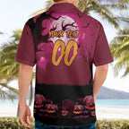 Custom Halloween Manly Warringah Sea Eagles Hawaiian Shirt Spooky Australia Mascot Rugby