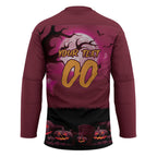 Custom Halloween Manly Warringah Sea Eagles Hockey Jersey Spooky Australia Mascot Rugby