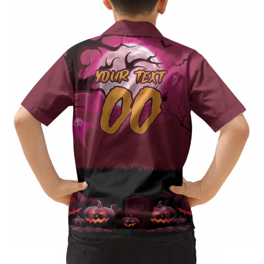 Custom Halloween Manly Warringah Sea Eagles Kid Hawaiian Shirt Spooky Australia Mascot Rugby