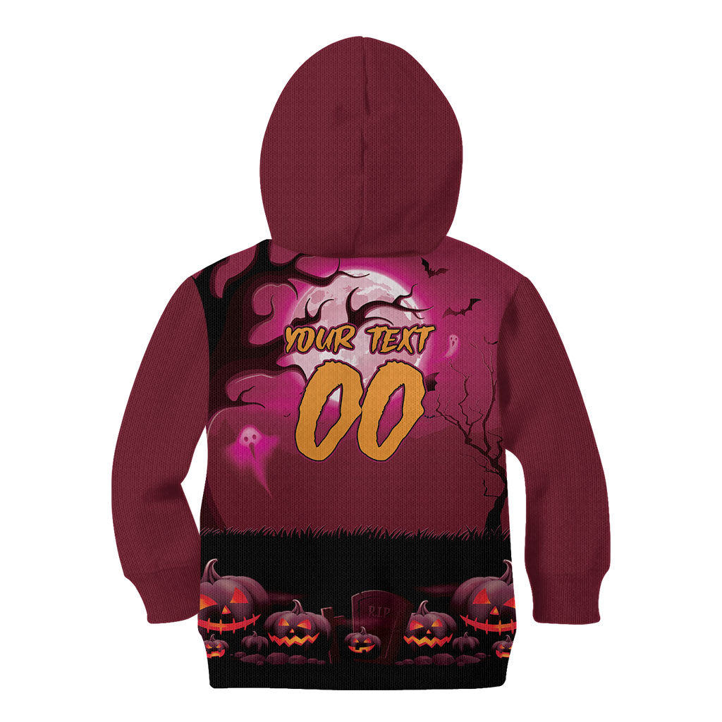 Custom Halloween Manly Warringah Sea Eagles Kid Hoodie Spooky Australia Mascot Rugby