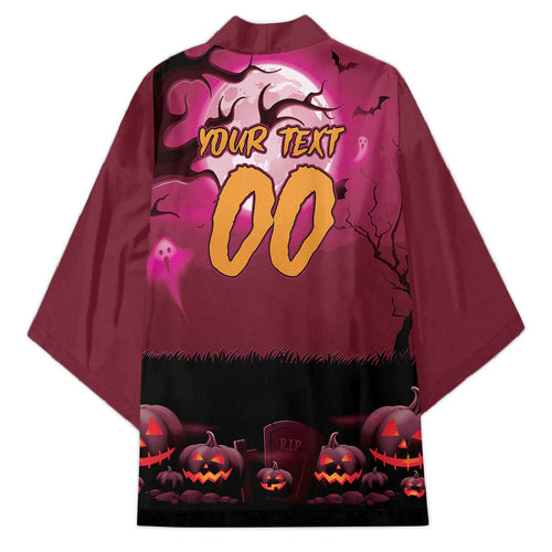 Custom Halloween Manly Warringah Sea Eagles Kimono Spooky Australia Mascot Rugby