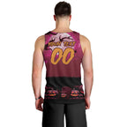Custom Halloween Manly Warringah Sea Eagles Men Tank Top Spooky Australia Mascot Rugby