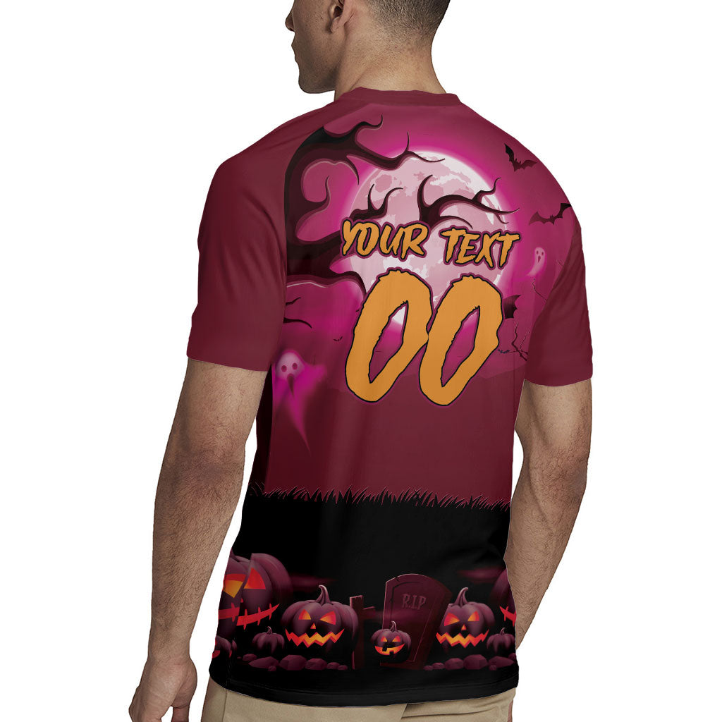 Custom Halloween Manly Warringah Sea Eagles Rugby Jersey Spooky Australia Mascot Rugby