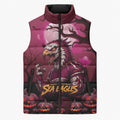 Custom Halloween Manly Warringah Sea Eagles Sleeveless Puffer Jacket Spooky Australia Mascot Rugby