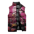 Custom Halloween Manly Warringah Sea Eagles Sleeveless Puffer Jacket Spooky Australia Mascot Rugby