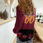 Custom Halloween Manly Warringah Sea Eagles Women Casual Shirt Spooky Australia Mascot Rugby
