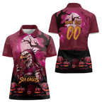 Custom Halloween Manly Warringah Sea Eagles Women Polo Shirt Spooky Australia Mascot Rugby