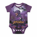 Custom Halloween Melbourne Storm Baby Onesie Spooky Australia Mascot Rugby