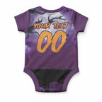 Custom Halloween Melbourne Storm Baby Onesie Spooky Australia Mascot Rugby