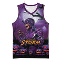Custom Halloween Melbourne Storm Basketball Jersey Spooky Australia Mascot Rugby