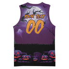 Custom Halloween Melbourne Storm Basketball Jersey Spooky Australia Mascot Rugby