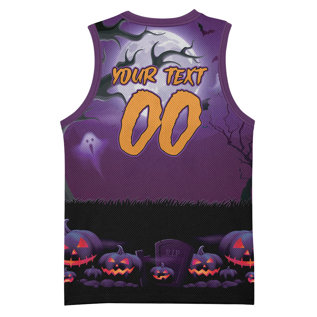 Custom Halloween Melbourne Storm Basketball Jersey Spooky Australia Mascot Rugby