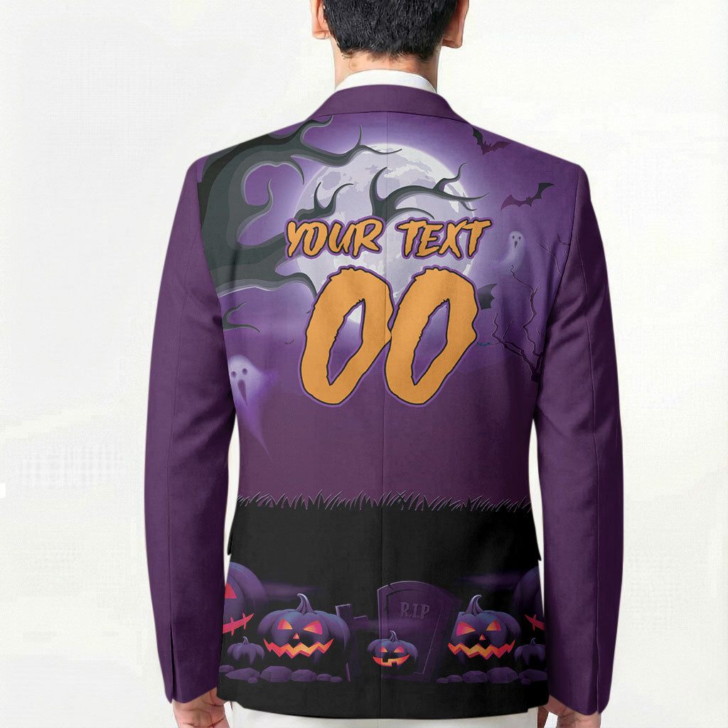 Custom Halloween Melbourne Storm Blazer Spooky Australia Mascot Rugby