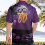 Custom Halloween Melbourne Storm Hawaiian Shirt Spooky Australia Mascot Rugby
