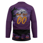 Custom Halloween Melbourne Storm Hockey Jersey Spooky Australia Mascot Rugby