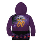 Custom Halloween Melbourne Storm Kid Hoodie Spooky Australia Mascot Rugby