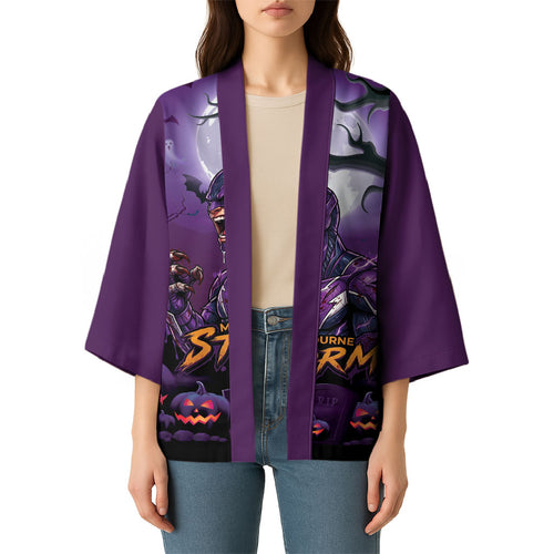 Custom Halloween Melbourne Storm Kimono Spooky Australia Mascot Rugby