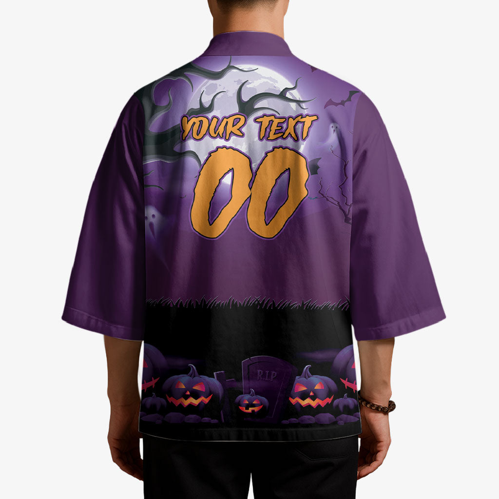 Custom Halloween Melbourne Storm Kimono Spooky Australia Mascot Rugby