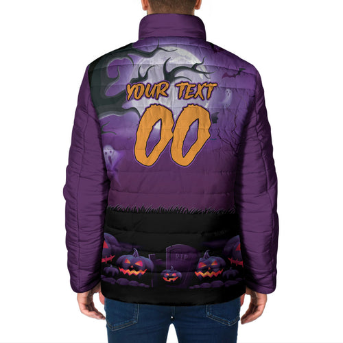 Custom Halloween Melbourne Storm Padded Jacket Spooky Australia Mascot Rugby