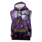 Custom Halloween Melbourne Storm Sleeveless Hoodie Spooky Australia Mascot Rugby