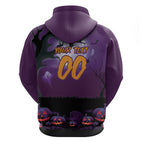Custom Halloween Melbourne Storm Zip Hoodie Spooky Australia Mascot Rugby