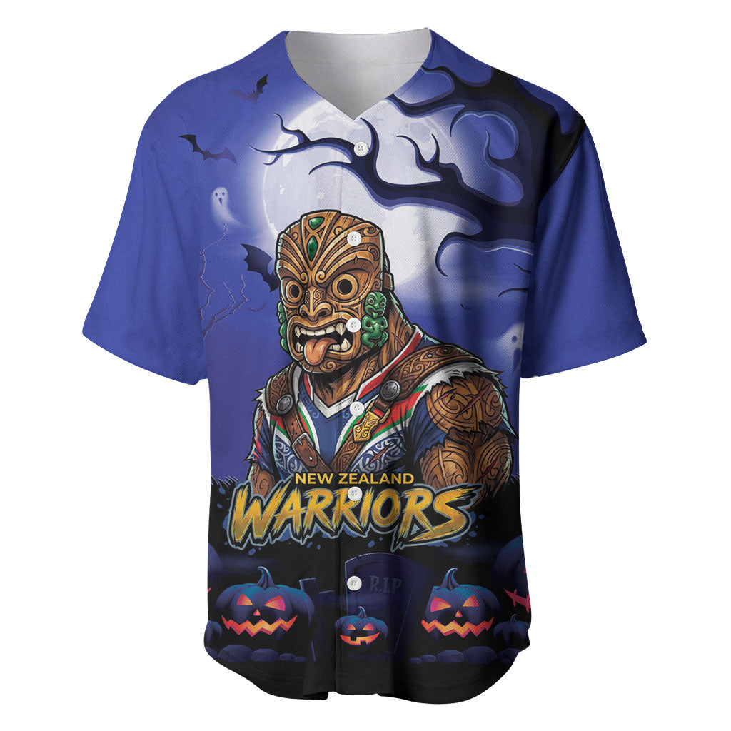 Custom Halloween New-Zealand Warriors Baseball Jersey Spooky Australia Mascot Rugby