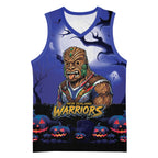 Custom Halloween New-Zealand Warriors Basketball Jersey Spooky Australia Mascot Rugby